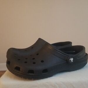 Black Crocs with Classic Ventilation Holes